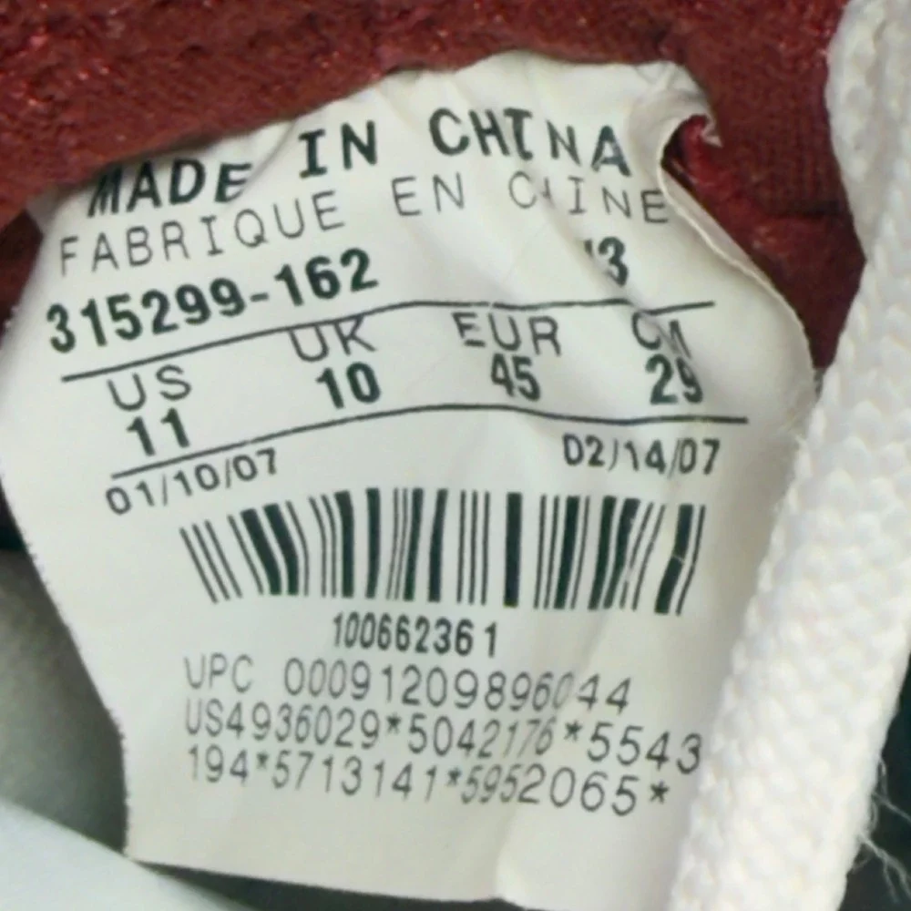 Air Jordan 22 XX2 OG Omega Mens Size 11 Basketball Sneakers 315299-162 White Red